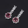 Buy cheap Weddig Engagement Jewelry Set Created Ruby Pendant Necklace Ring Earrings from wholesalers