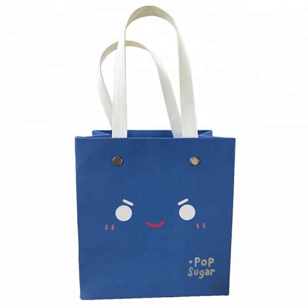 Buy cheap Delicate Small Foldable Paper Bags , Cardboard Gift Bags Eco Friendly from wholesalers