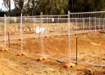 Galvanised Outdoor Temporary Fence Panels For 3mm / 4mm Wire Dia
