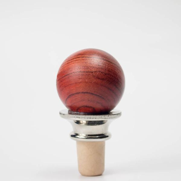 Buy cheap Handmade Wine Bottle Stopper - Hand Turned Wood with Ball Head - Cork Stopper from wholesalers