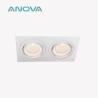 Buy cheap Dual-Head Square Recessed Spotlight 20° Tilt & Rotating Housing from wholesalers