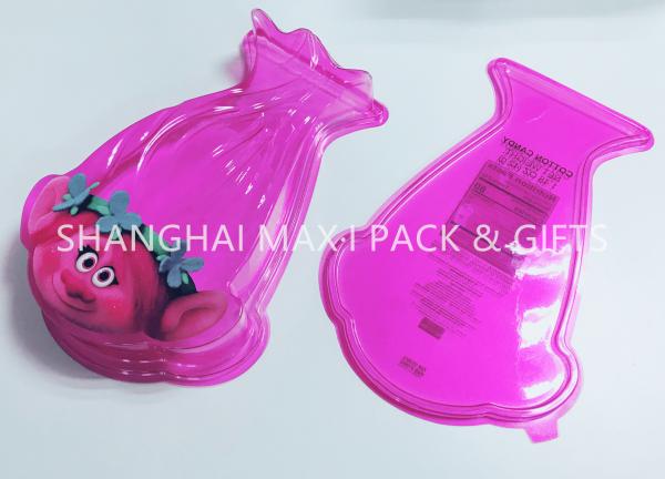 Buy cheap Food Grade Pink Cotton Plastic Candy Containers For Party Favors Customized Special Shaped from wholesalers