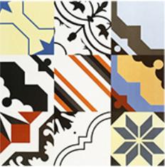 Buy cheap Colorful Patterns Rest Room V4 24'X24' Bathroom Ceramic Tile from wholesalers