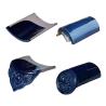 Buy cheap Traditional Chinese style blue glazed cemetery roof tiles from wholesalers