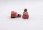 Handmade Dolomite Ceramic Salt And Pepper Shakers Set Pink Ballet Dress Design