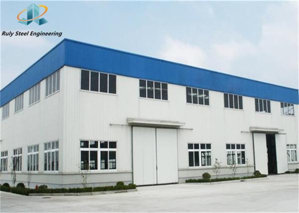 Buy cheap Prefabricated Large Span Steel Structure Metal Building Industrial Hall Workshop Warehouse from wholesalers