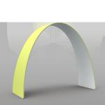 230gsm Square Arch Display Stand Expo CMYK Trade Show Backdrop Displays