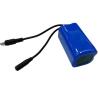 Buy cheap LED Strip Light Battery 7.4V Max Capacity For 4cells 18650 Battery With DC Plug from wholesalers