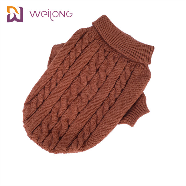 Turtleneck Cable Knit Dog Sweater Outfits For Dogs Cats