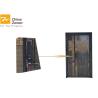 Buy cheap Solid Structure Fireproof Entry Doors Environment Friendly 90 Minute Fire Grade from wholesalers