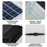 350W Solar Powered Exterior Security Lights IP67 Waterproof Solar Flood Lamps