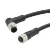 Buy cheap M12 Plugs 3 - 17 Pins Cores Male Female Outside M12 Pur Sensor Cable Connectors from wholesalers