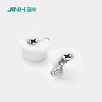 20*12.5mm Metal Cabinet Shelf Pins White Furniture Panel Connector For KD