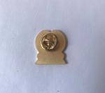 Zinc Alloy Gold Plating pin Hard Enamel Masonic badge with one butterfly