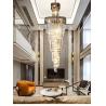 Buy cheap Luxury crystal chandelier for staircase spiral design modern crystal lamp(WH-NC-95) from wholesalers