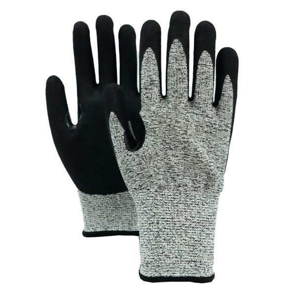 Buy cheap Sandy Nitrile Coated Cut Resistant Gloves , Anti Slip Work Gloves For Construction Worker from wholesalers