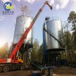 Spiral Steel Cement Storage Silo 10-10000 Tons Capacity Ground Installation