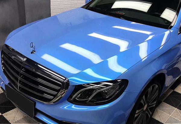 Buy cheap High Gloss Miami Blue Car Wrap Film Resistant To Abrasions​ 30µm Adhesive Thick from wholesalers