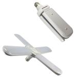Collapsible RA80 3 Blade LED Lights 95lm/W Aluminum Material