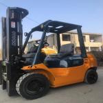 Diesel Tuel Toyota Used Forklift 3 Ton 3 Mast With Side Shift