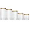 Buy cheap 1oz 2oz 4oz 8oz Clear Plastic Jars Food Storage PET Straight Sided With Aluminum Caps from wholesalers