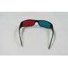 Buy cheap 1.6mm PET Lenses Plastic Red Cyan 3D Glasses For Computer Game , Movie from wholesalers