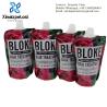 Buy cheap Kraft Paper/ PET/AL/NY/PE Custom Printed Juices Refill Spout Standing Pouch Stand from wholesalers