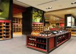 Red Wine Wood Display Stand Shop Display Showcase For Store Shop Shopping Mall