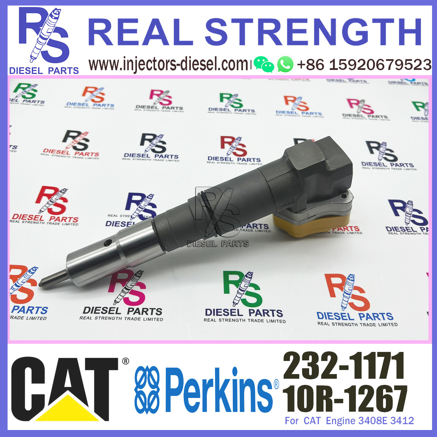 Diesel Common Rail Fuel Injector 232-1171 Rebuild Spare Parts Injection Nozzle 10R-1267 232-1183 232-1171