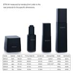 Luxury Glass Cosmetic Packaging Bottle Skincare Set Matt Black 30ml 100ml 125ml