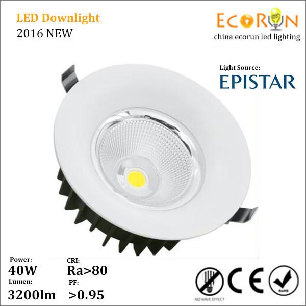 Buy cheap china OEM supplier led cob downlight 20w 30w 40w led ceiling downlight ra80 240v from wholesalers