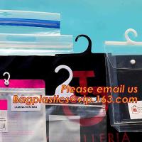 Buy cheap HANGER HOOK BAGS,GARMENT BOTTON CLOSURE BAGS, EVA FROST DRAWSTRING BAGS, VINYL product