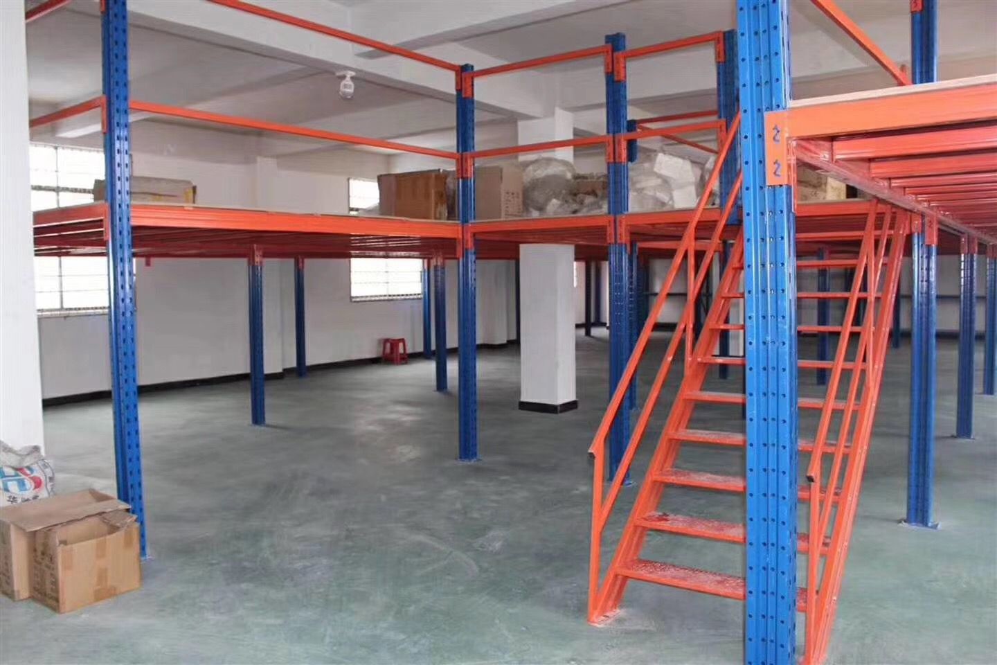 5000kg Storage Mezzanine Platforms Prefab Steel Mezzanine For Shop
