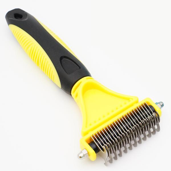 Buy cheap Pet Double-sided Stainless Steel Knot Brush For Dogs And Cats Skin-friendly Hair Remover Comb from wholesalers