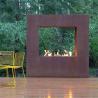 Buy cheap 72 Inch Free-Standing Patio Heater Corten Steel Natural Gas Burner Fireplace from wholesalers