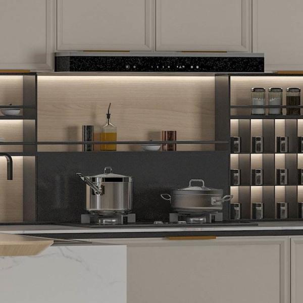 Buy cheap Luxury Style Stainless Steel Ready Made Kitchen Cabinets Minimalist Style from wholesalers