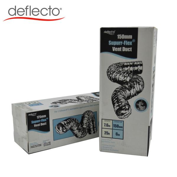 Buy cheap Double Layer Flexible Aluminum Air Duct / 6 Inch Flexible Duct Hose 25 Ft Air Pipe from wholesalers