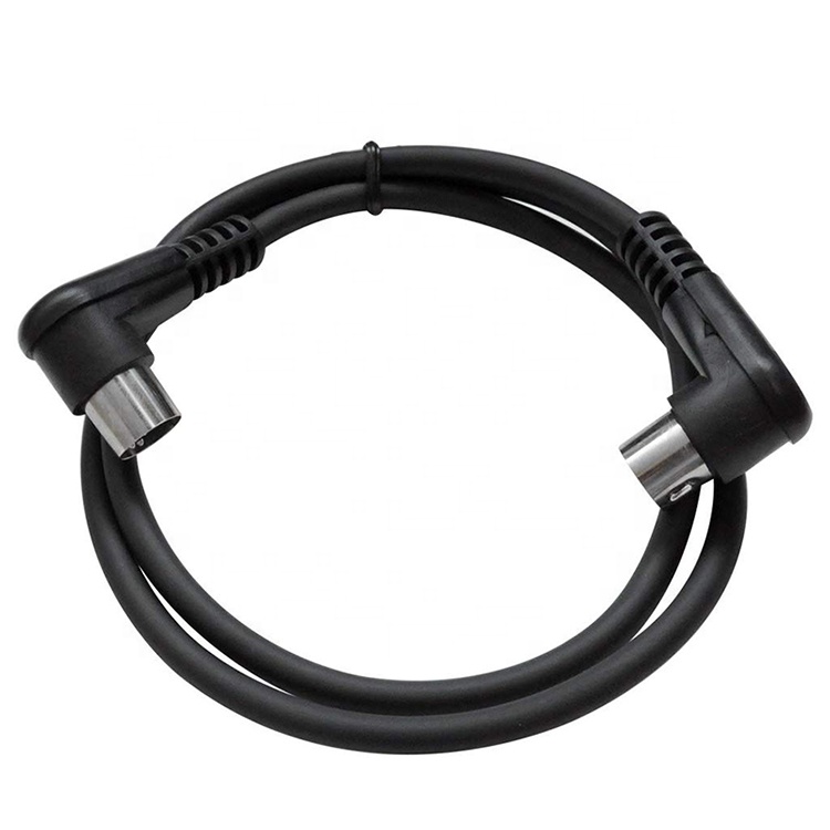 1m 2m 3m Shield Right Angle Male to Male 5 Pin Din Connector MIDI Extension Cable