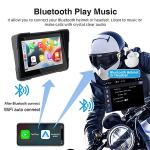 Wireless Carplay Motorcycle Android Auto GPS Navigation Screen with 5 Inch touch
