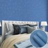Buy cheap Interior Blue Embossed Wallpaper Self Adhesive Wallpaper Waterproof Decoration from wholesalers