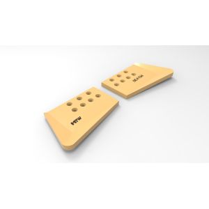 Boron Bulldozer End Bit HCEB 7 Holes 8E4194 Yellow