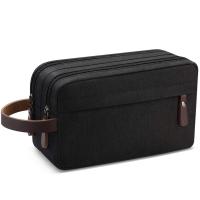 Buy cheap Blank Canvas Cotton Makeup Bag Casual Customized Logo Unique Double Zip product