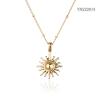 Buy cheap Ancient Greece Sun Pendant Necklace 18K Gold Plated Stainless Steel Necklace Womens from wholesalers
