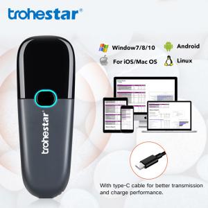 Wholesale Black Wireless 2.4G 4mil Trohestar Barcode Scanner from china suppliers