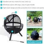 Outdoor Patio Backyard Garden Bonfire Firepit for Steel Wood Burning Charcoal