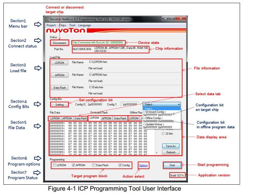 NuMicro programmer Nu-Link Nu Link Nuvoton ICP emulator downloader support