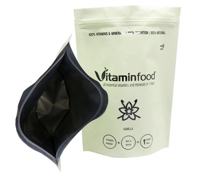Matte coated zip lock silver mylar bags Aluminium foil bags for food with zipper top