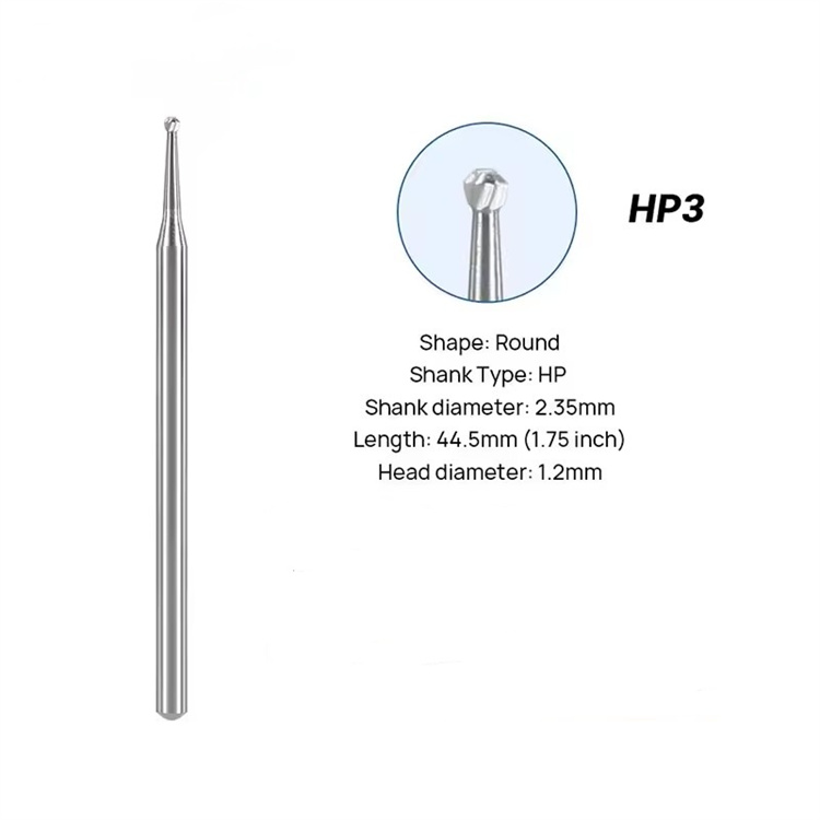 Dental Lab Tungsten Carbide Burs 10pcs/Box Dental Round Carbide Burs For Polishing