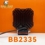 Square 80V Yellow White Flashing Red Warning Truck LED Headlight 4x4 Offroad