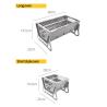 Buy cheap Food Grade Stainless Steel Foldable Campfire BBQ Grill For Customized Outdoor Cooking from wholesalers